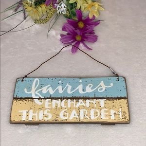 Wooden fairy plaque 🧚‍♀️